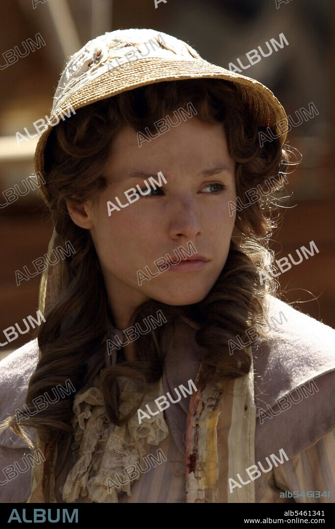 KRISTEN BELL in DEADWOOD, 2004, directed by ALAN TAYLOR, DAVIS GUGGENHEIM, EDWARD BIANCHI, MICHAEL ALMEREYDA and WALTER HILL. Copyright HBO.
