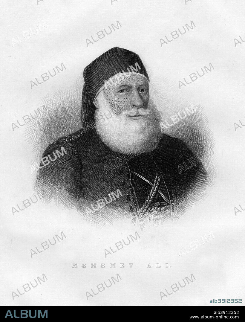 Muhammad Ali Pasha, viceroy of Egypt, 19th century. Muhammad Ali (1769-1849), Ottoman viceroy of Egypt (1805-1849).