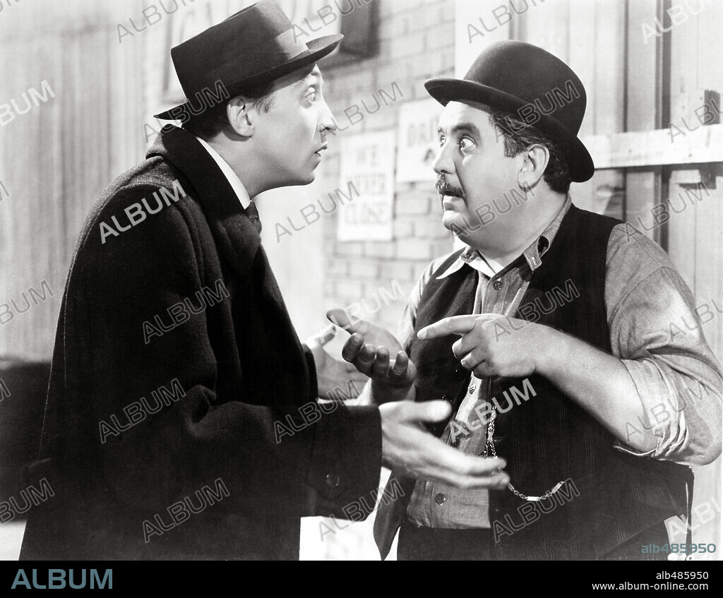 BILLY GILBERT and MISCHA AUER in ONE HUNDRED MEN AND A GIRL, 1937, directed by HENRY KOSTER. Copyright UNIVERSAL PICTURES.