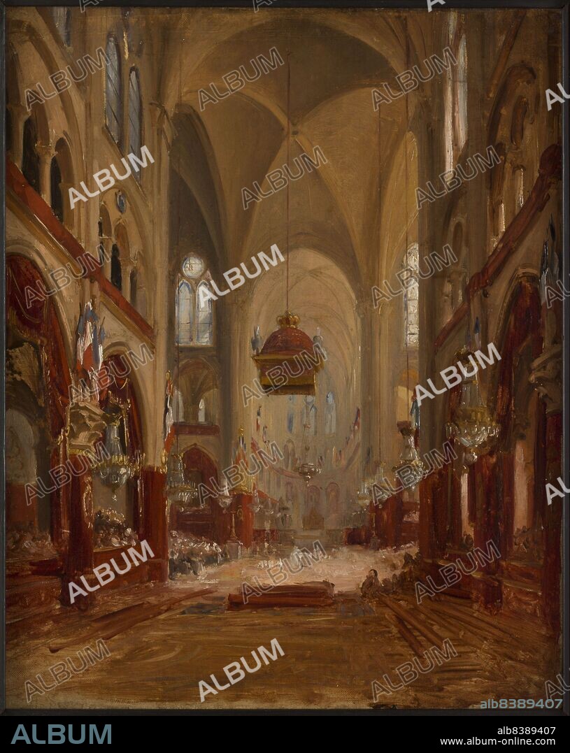 Sketch for the baptism of Louis-Philippe-Albert d'Orléans, count of Paris, 1842.