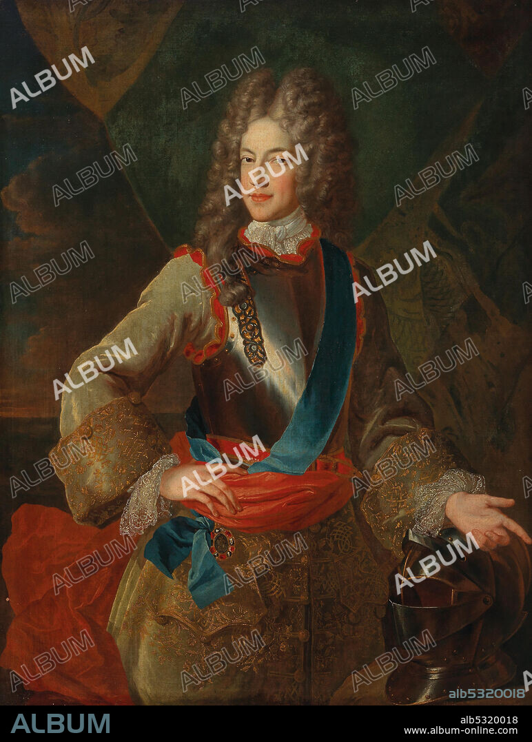 ALEXIS SIMON BELLE. Portrait of Prince James Francis Edward Stuart (1688-1766), nicknamed The Old Pretender.