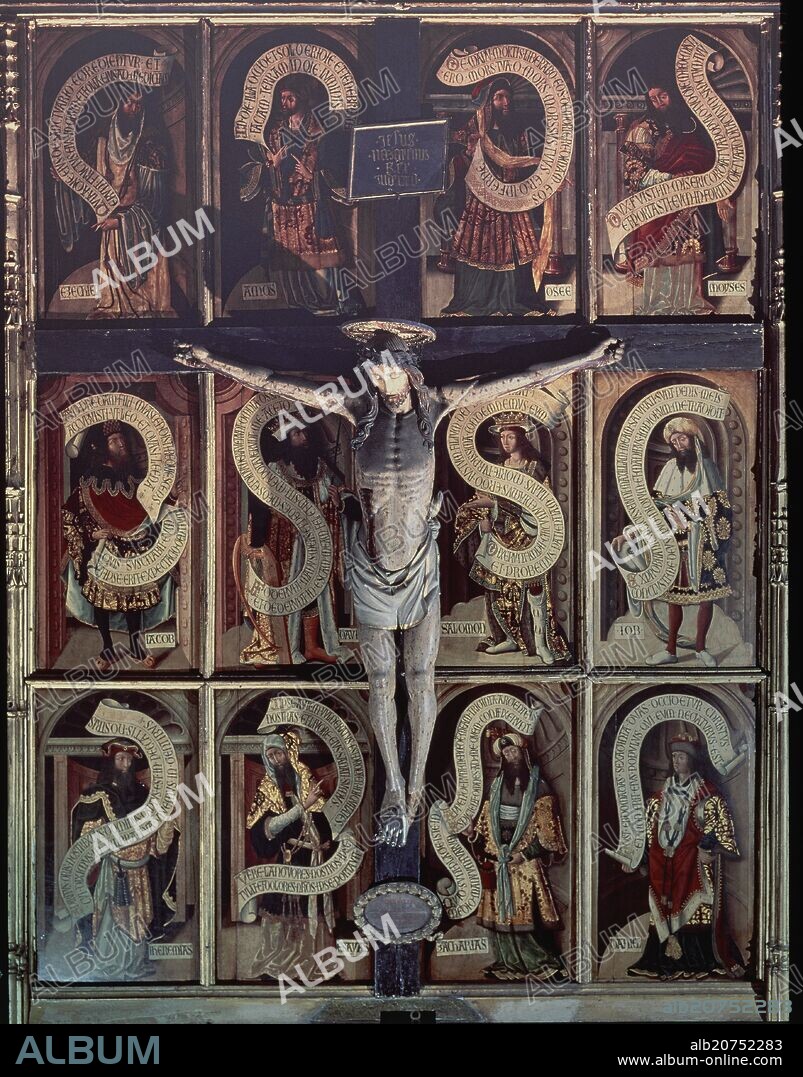 JUAN GASCÓ. RETABLO DEL CRISTO DE CAPARROSO EN LA CAPILLA DE SANTA CRISTINA - 1507 - ESTILO GOTICO.