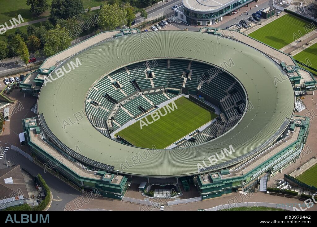 No 1 Court, All England Lawn Tennis and Croquet Club, Wimbledon, London, 2006. Opened in 1997, No 1 Court is the next most prestigious tennis court at Wimbledon after Centre Court, with a capacity of over 11,000. In addition to grand slam matches it is often used for the home Davis Cup ties of the Great Britain team.