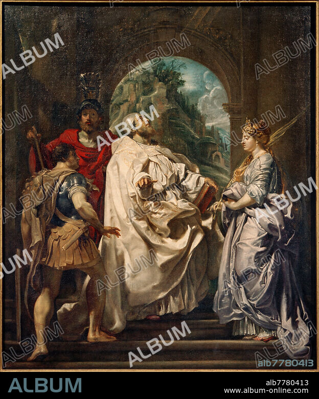 Rubens, Peter Paul. 1577-1640. "Die hll. Gregor, Domitilla, Maurus und Papianus", 1606. Öl auf Leinwand, 146,5 × 120 cm. Inv. Nr. 6. Berlin, SMB, Gemäldegalerie.