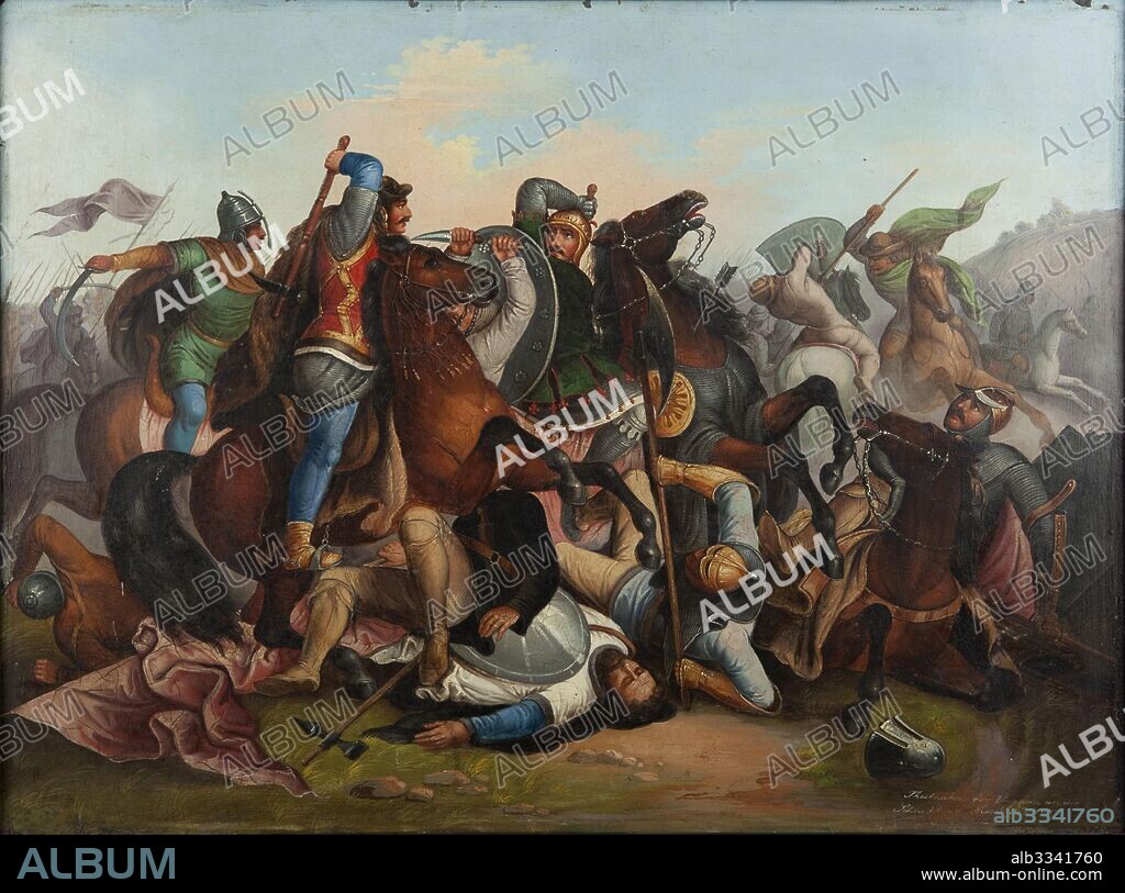 KARL JAUSLIN. The Battle of Rudolph of Habsburg against Ottokar of Bohemia on 26 August 1278.