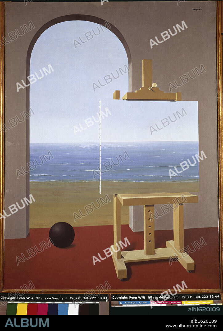 RENÉ MAGRITTE. The Human Condition II by Rene Magritte, 1935, 1898-1967, Private Collection.