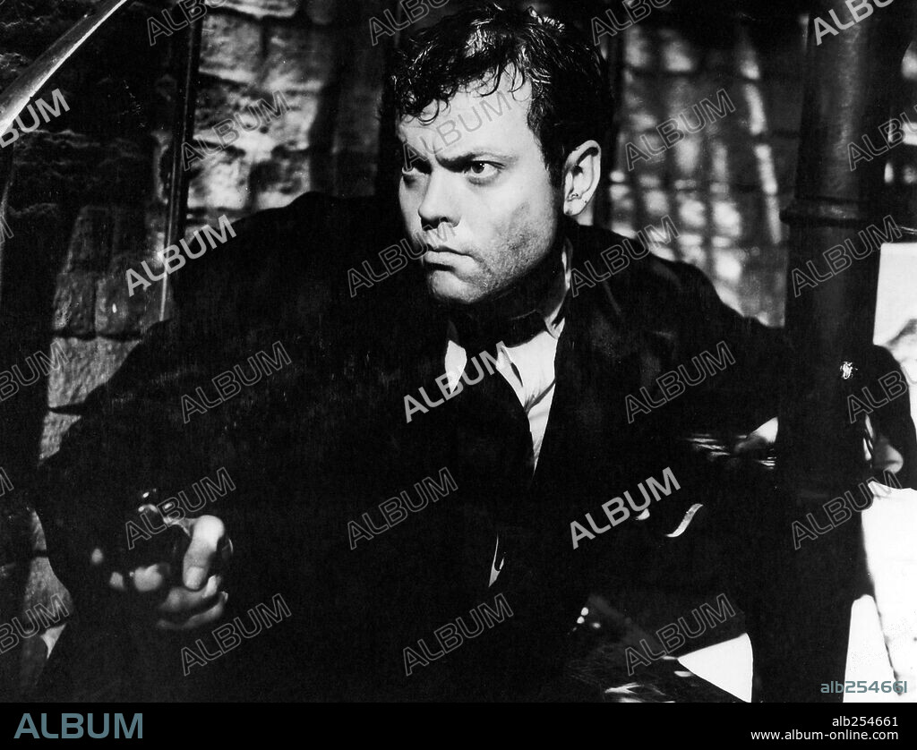 ORSON WELLES en EL TERCER HOMBRE, 1949 (THE THIRD MAN), dirigida por CAROL REED. Copyright LONDON FILMS.