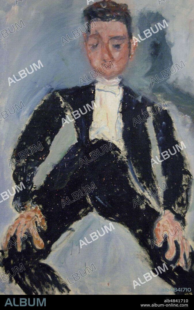 CHAIM SOUTINE. Chaïm Soutine (1893-1943). Pintor francés de origen bielorruso. Garçon d'honneur (Padrino de boda), h. 1924-1925. Museo de La Orangerie. París. Francia.