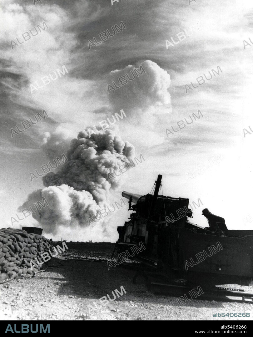 Operation Upshot-Knothole was a series of eleven nuclear test shots conducted in 1953 at the Nevada Test Sit. Detonation of the associated nuclear weapon occurred 19 seconds after its deployment at 8:30am PDT (1530 UTC) on May 25, 1953, in Area 5 of the Nevada Test Site. As a shell, or artillery-fired atomic projectile (AFAP), the device was the first of its kind. The test remains the only nuclear artillery shell ever actually fired in the U.S. nuclear weapons test program. Operation Upshot-Knothole was a series of eleven nuclear test shots conducted in 1953 at the Nevada Test Site. The test series was notable as containing the first two shots (both fizzles) by University of California Radiation Laboratory-Livermore (now Lawrence Livermore National Laboratory), and for testing out some of the thermonuclear components that would be used for the massive thermonuclear series of Operation Castle.