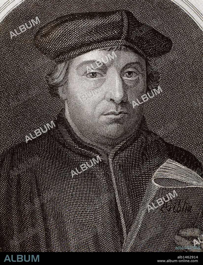 Martin Luther, (Eisleben, 1483, Eisleben, 1546). German reformer. Doctor of Theology and Augustinian priest. In 1517, outlined the main thesis of Lutheranism in Wittenberg. He was excommunicated in 1520. Engraving by J. Bastinos in "The Religious Revolution" (1880).