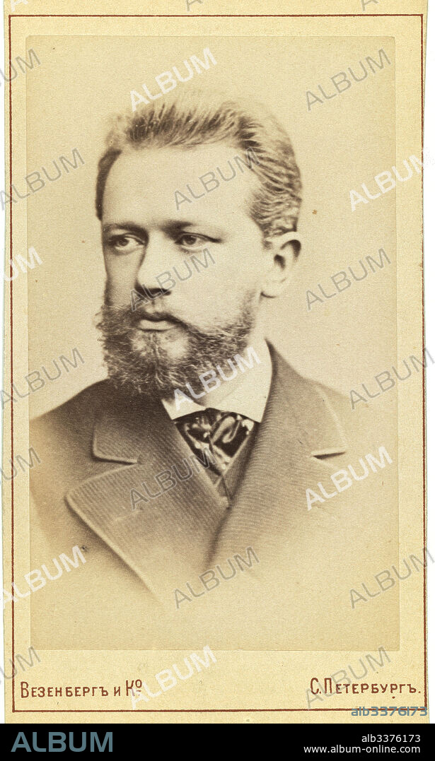 PHOTO STUDIO WESENBERG. Portrait of the composer Pyotr Ilyich Tchaikovsky (1840-1893).