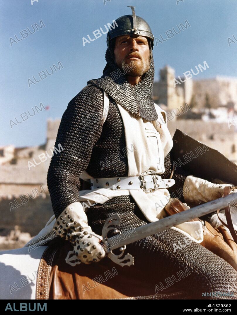 CHARLTON HESTON dans LE CID, 1961 (EL CID), réalisé par ANTHONY MANN. Copyright ALLIED ARTISTS.