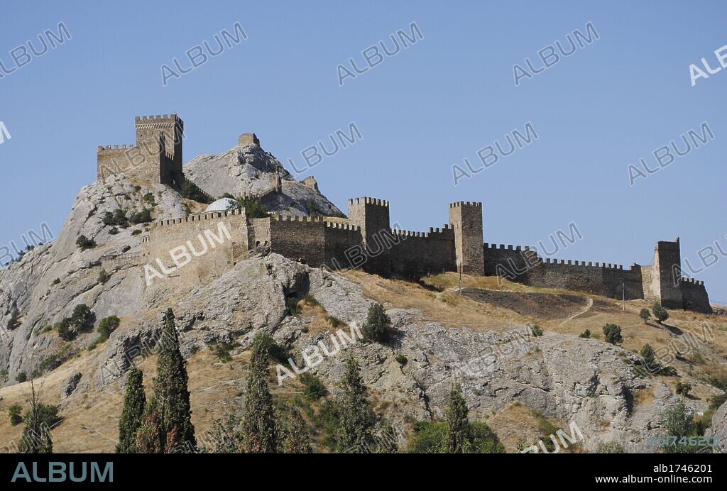 Ukraine. Autonomous Republic of Crimea. Sudak. Genoese medieval Fortress.