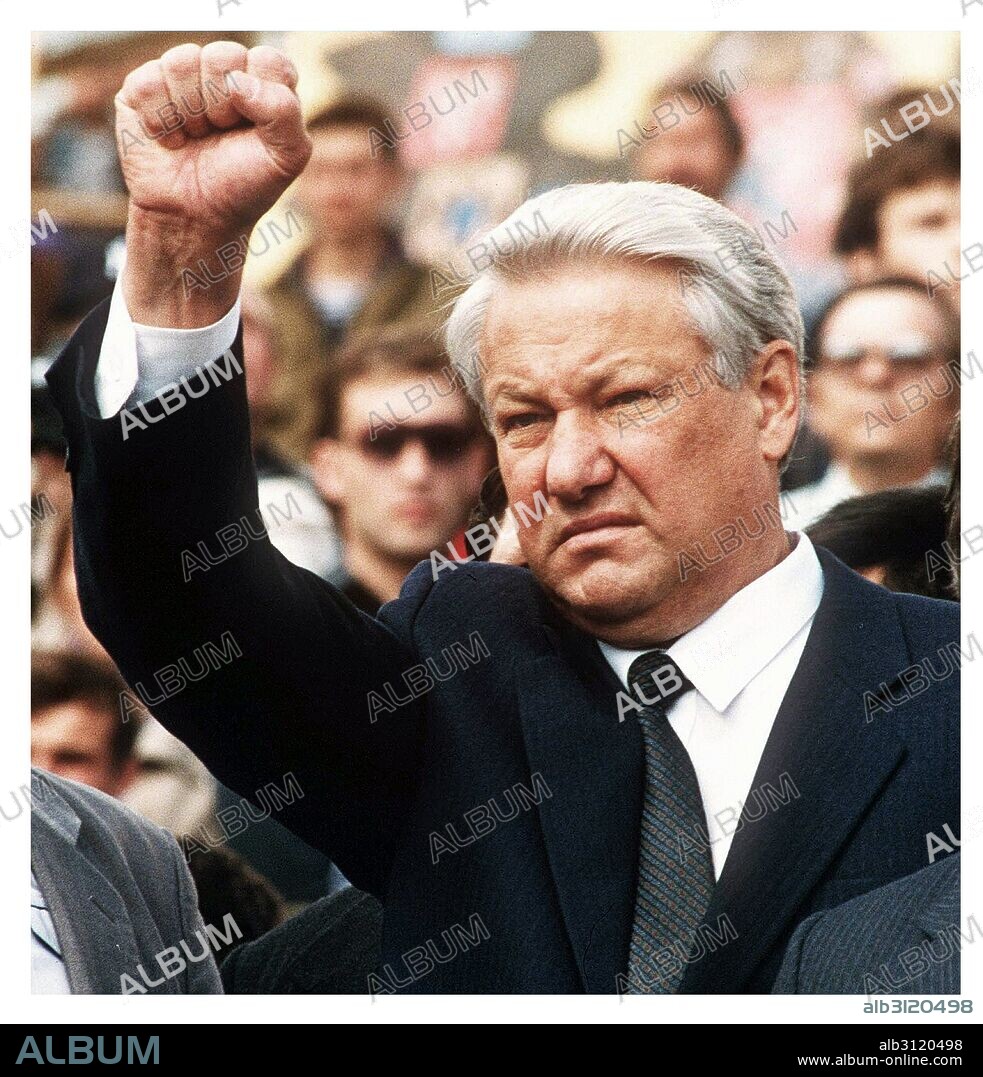 Photograph of Russian President Boris Yeltsin (1931-2007) Russian politician and first President of the Russian Federation. Dated 1991.