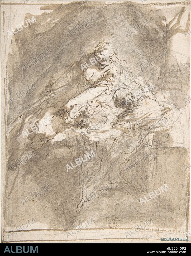 Judith Decapitating Holofernes. Artist: Valerio Castello (Italian, Genoa 1624-1659 Genoa). Dimensions: 7 1/16 x 5 9/16in. (18 x 14.2cm). Date: 1624-59.
