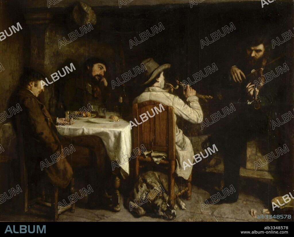GUSTAVE COURBET. Afternoon in Ornans (Une après-Dinée à Ornans).