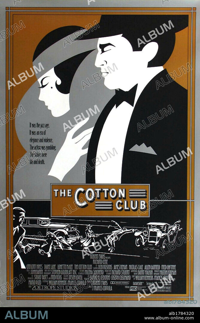 Poster of THE COTTON CLUB, 1984, directed by FRANCIS FORD COPPOLA. Copyright ZOETROPE/ORION.