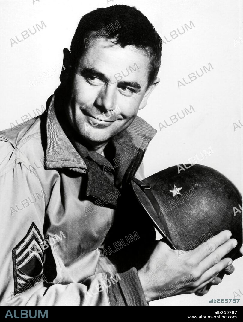 GLENN FORD in IMITATION GENERAL, 1958, directed by ALAN MARSHALL. Copyright M.G.M.