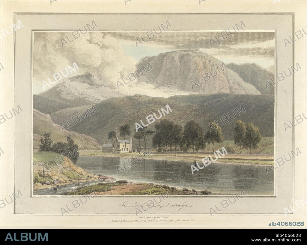 WILLIAM DANIELL and RICHARD AYTON. Ilan-dreoch-Glentag - Invernesshire  Coastal landscape scenes around Great Britain. A Voyage round Great Britain undertaken in the summer of the year 1813. With a series of views illustrative of the character and prominent features of the coast, drawn and engraved by William Daniell. Longman: London, 1814-25. Source: G.7044 plate 98. Language: English.
