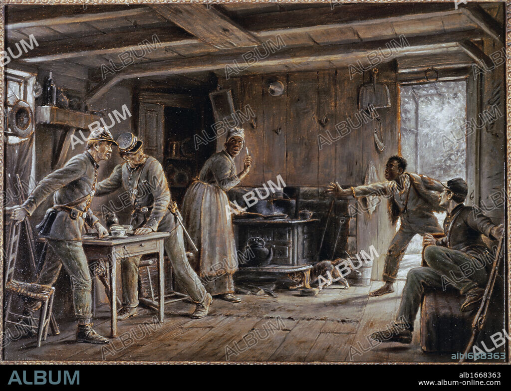 The Warning (Civil War)  Edward Lamson Henry (1841-1919 American).