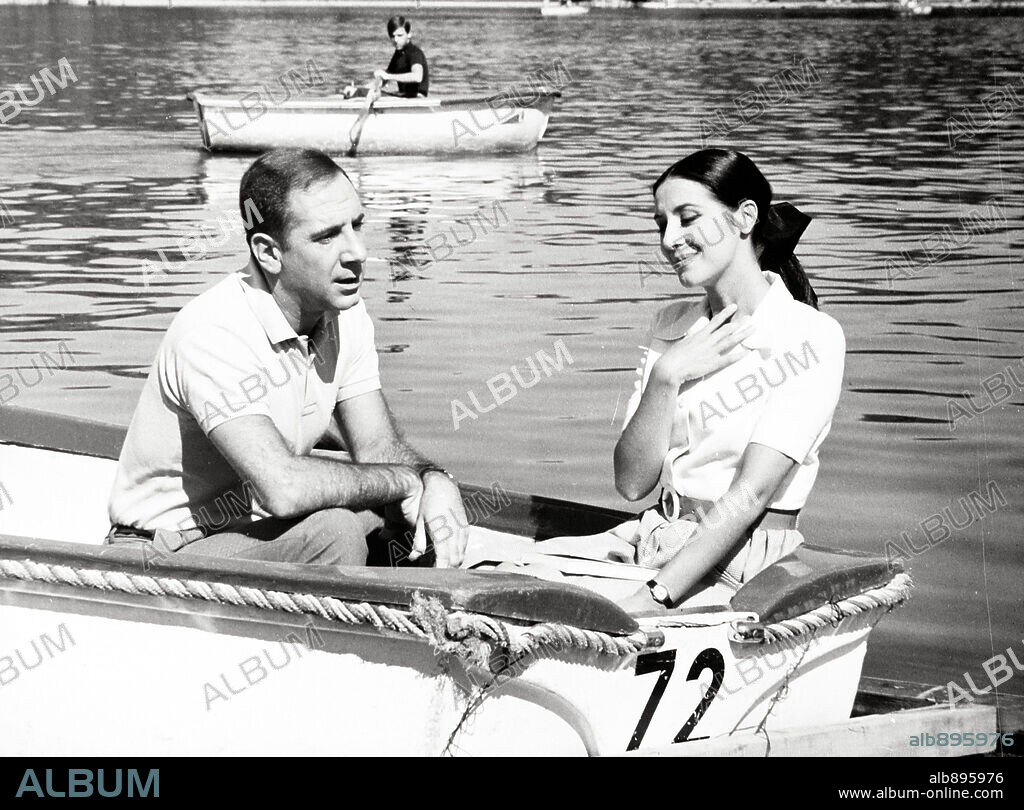 ALFREDO LANDA and CONCHA VELASCO in EL ALMA SE SERENA, 1970, directed by JOSE LUIS SAENZ DE HEREDIA.