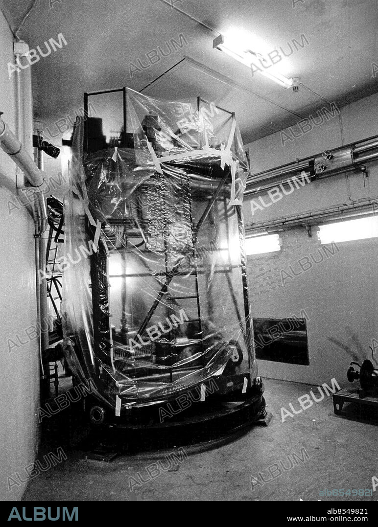 NORRKÖPING 1971-08-13. Kärnkraftverket Marviken på Vikbolandet öster om Norrköping var i stora delar färdigställt 1968, men stängdes definitivt 1970 utan att ha laddats med bränsle eller levererat någon elkraft. Marviken är just nu ett konserverat kärnkraftverk. Foto: SvD / TT / kod 12014.