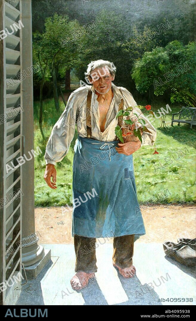EMILE CLAUS. Le Vieux Jardinier (The Old Gardener).