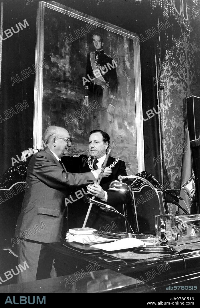 4 julio 1991. Toma de posesión de José María Álvarez del manzano como alcalde de Madrid.