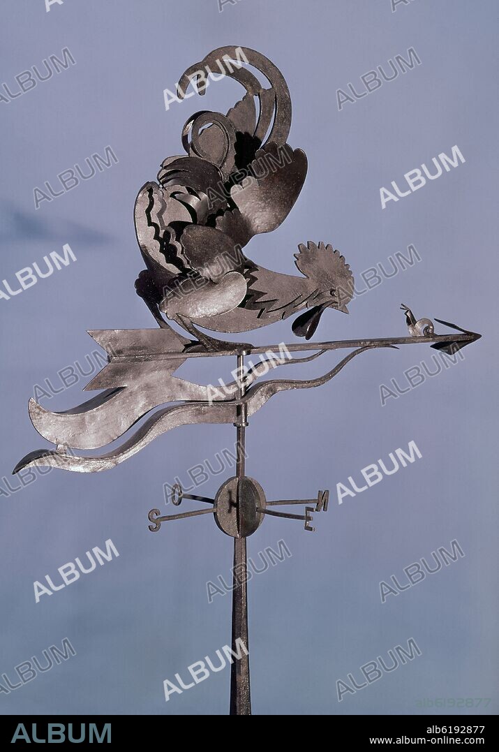 PABLO GARGALLO. ESCULTURA-VELETA-COBRE.