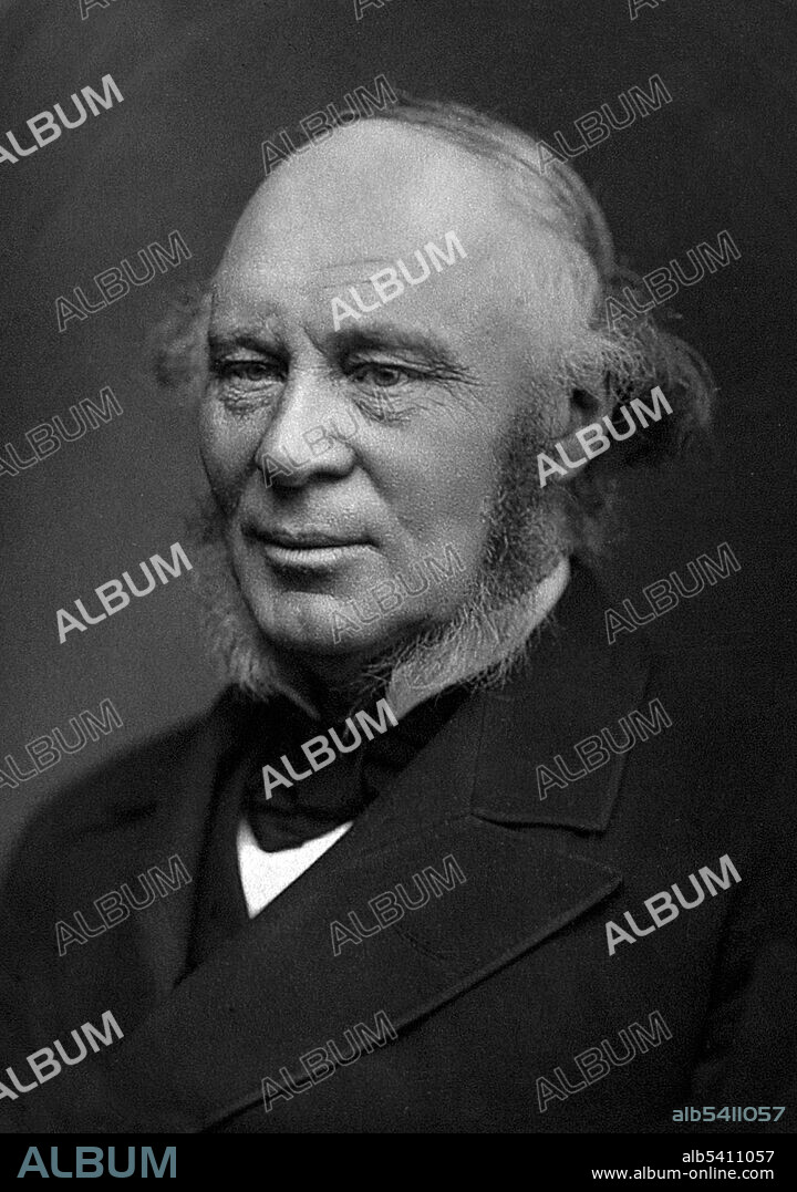 John Fowler, 1st Baronet (July 15, 1817 - November 20, 1898) was an English civil engineer specializing in the construction of railways and railway infrastructure. In the 1850s and 1860s, he was engineer for the world's first underground railway, London's Metropolitan Railway, built by the cut-and-cover method under city streets. In the 1880s, he was chief engineer for the Forth Railway Bridge, which opened in 1890. Fowler's was a long and eminent career, spanning most of the 19th century's railway expansion, and he was engineer, adviser or consultant to many British and foreign railway companies and governments. He was the youngest president of the Institution of Civil Engineers, between 1865 and 1867, and his major works represent a lasting legacy of Victorian engineering. He died in 1898 at the age of 81. Photograph by Lock & Whitfield, undated.