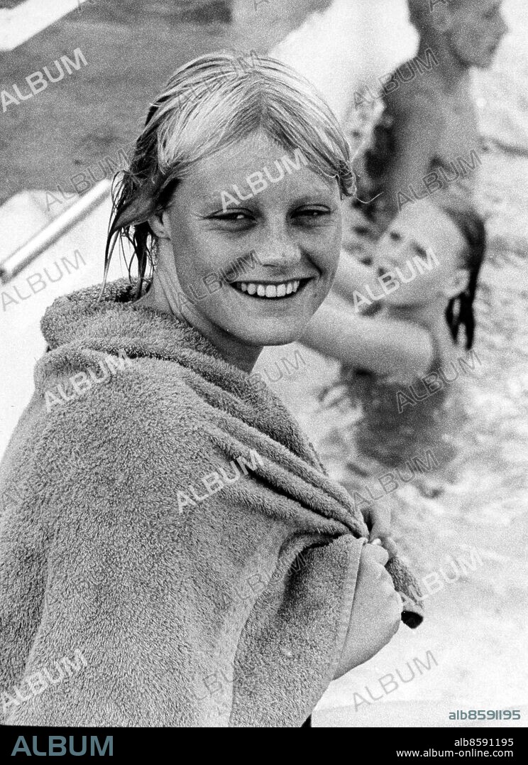 Arkiv 1965. Karin Stenbäck, svensk landslagssimmare på 60-talet med flera rekord och mästerskapstitlar på favoritdistansen 100 meter fjäril.. Fopto: Reportagebild Kod:37770.