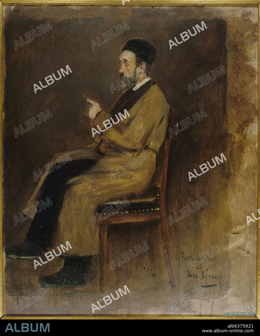 JEAN BERAUD. Portrait of Jean-Jacques Weiss (1827-1891), editor of "Journal des Debats", 1889.