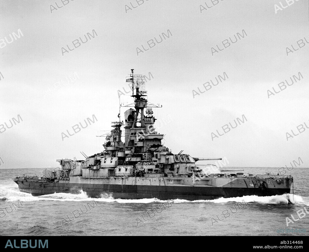 The United States Navy Warship Nevada.