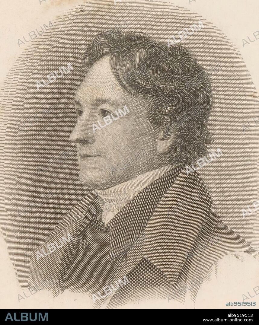 Portrait of Karl August Förster, Moritz Steinla, after Carl Christian Vogel von Vogelstein, 1815 - 1858, print maker: Moritz Steinla, (mentioned on object), after: Carl Christian Vogel von Vogelstein, (mentioned on object), Germany, 1815 - 1858, paper, steel engraving, h 174 mm - w 108 mm.