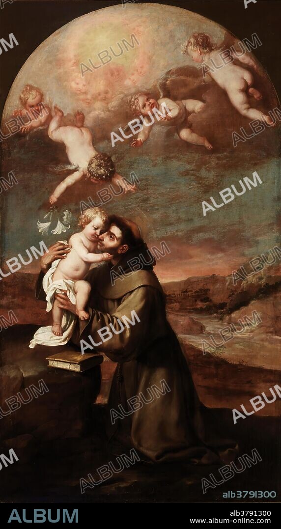 Alonso Cano / 'San Antonio de Padua'. Siglo XVII. Óleo sobre lienzo, 291 x 165 cm.