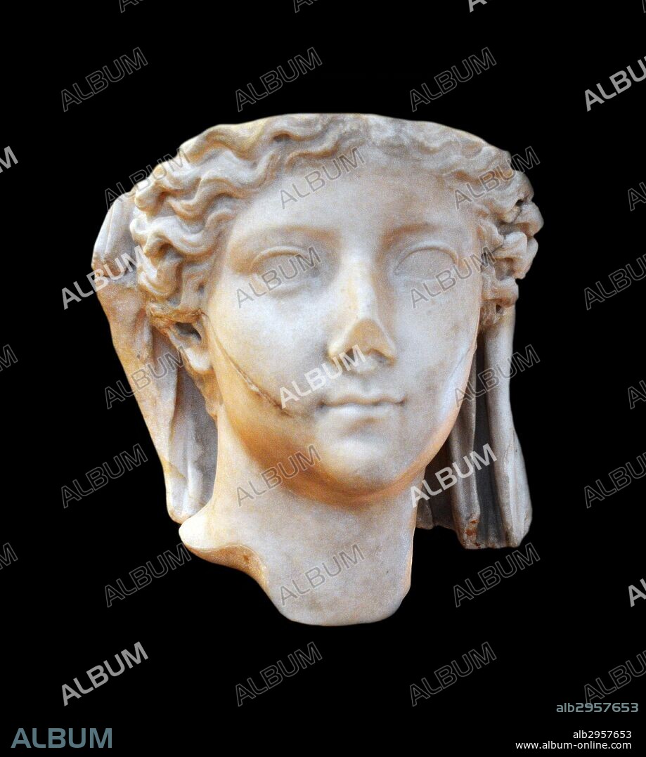 Livia Drusilla (58 BC– AD 29), also known as Julia Augusta, was the wife of the Roman emperor Augustus throughout his reign. Roman bust AD 40-80.