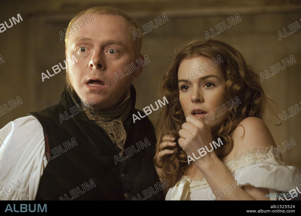 ISLA FISHER and SIMON PEGG in BURKE AND HARE, 2010, directed by JOHN LANDIS. Copyright EALING STUDIOS.