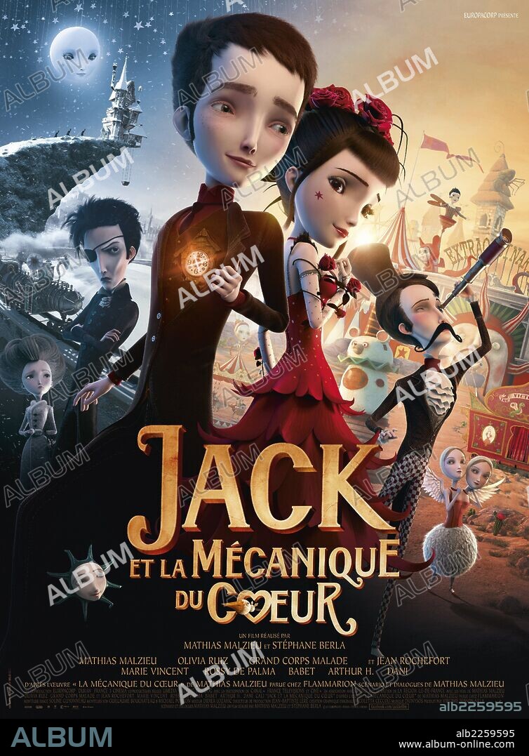 Poster de JACK Y LA MECANICA DEL CORAZON, 2013 (JACK ET LA MECANIQUE DU COEUR), dirigida por MATHIAS MALZIEU y STEPHANE BERLA. Copyright EUROPA CORP.