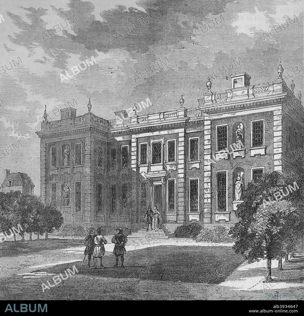 Marlborough House, Westminster, London, c1710 (1878). Marlborough House is a mansion in The Mall. It was designed by Sir Christopher Wren for Sarah Churchill, Duchess of Marlborough, a confidante of Queen Anne. For over a century it served as the London residence of the Dukes of Marlborough. It is now the headquarters of the Commonwealth Secretariat. From Old and New London Illustrated, Vol IV, by Edward Walford. [Cassell Petter & Galpin, London, Paris & New York, 1878].
