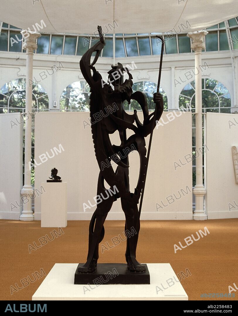 PABLO GARGALLO. GARGALLO, PABLO. ESCULTOR ESPAÑOL. MAELLA 1881-1934. " EL GRAN PROFETA ", BRONCE 1933. EXPOSICION ANTOLOGICA CENTENARIO. MADRID 1981.