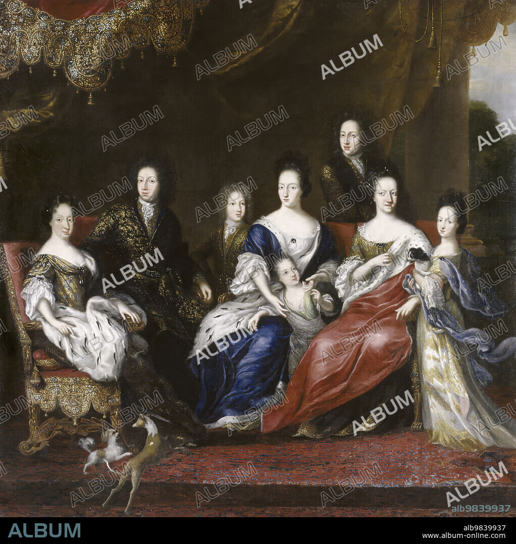 DAVID KLOCKER EHRENSTRAHL. Karl XI King of Sweden with family, c17th century.