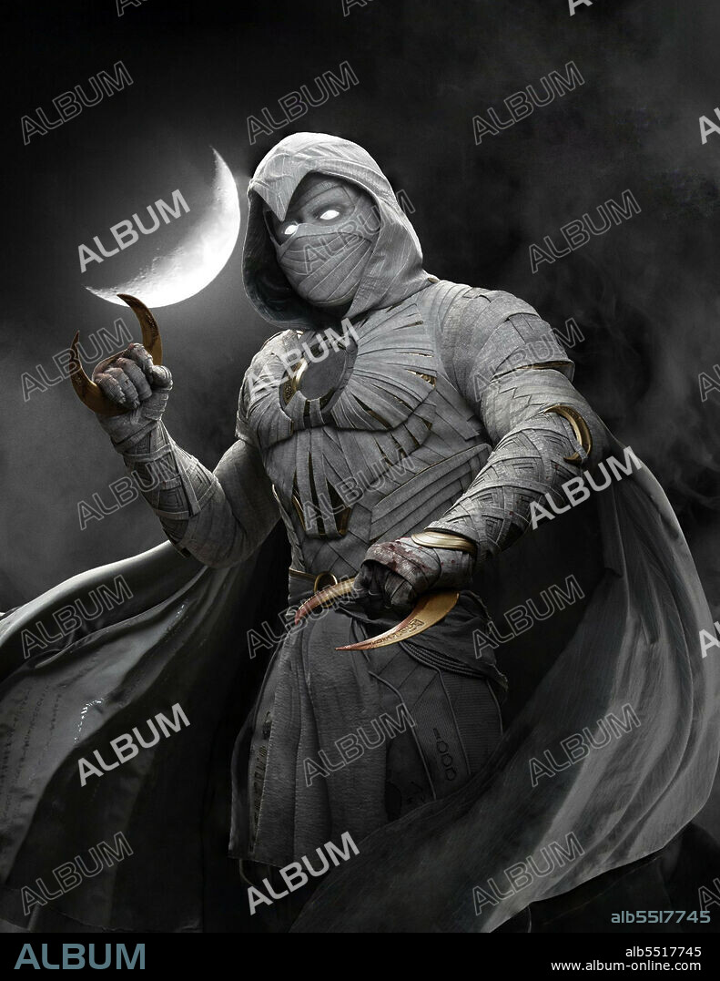 OSCAR ISAAC in MOON KNIGHT, 2022, directed by AARON MOORHEAD, GEORGE CLOONEY, JUSTIN BENSON and MOHAMED DIAB. Copyright MARVEL STUDIOS.