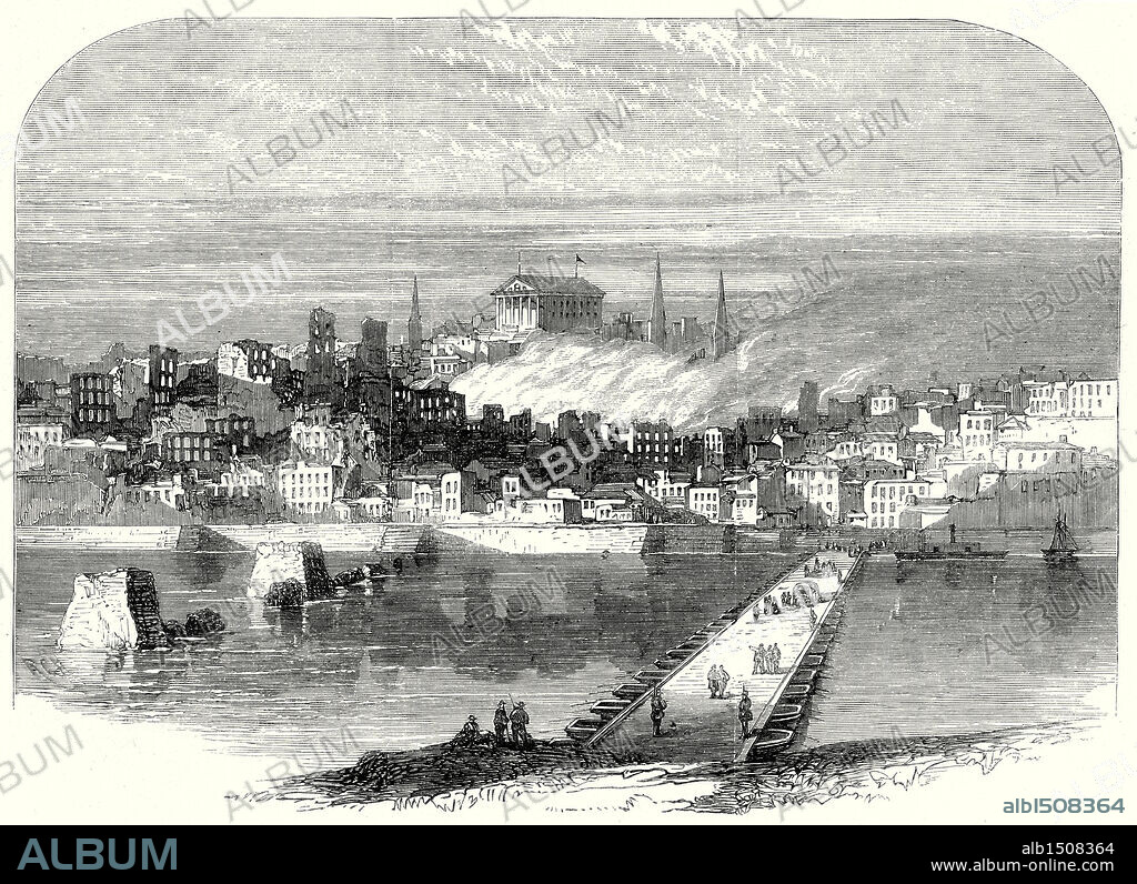 The Civil War In America: Richmond, Virginia, After Its Conquest, The City Of Richmond From The James River, 20 May, 1865.