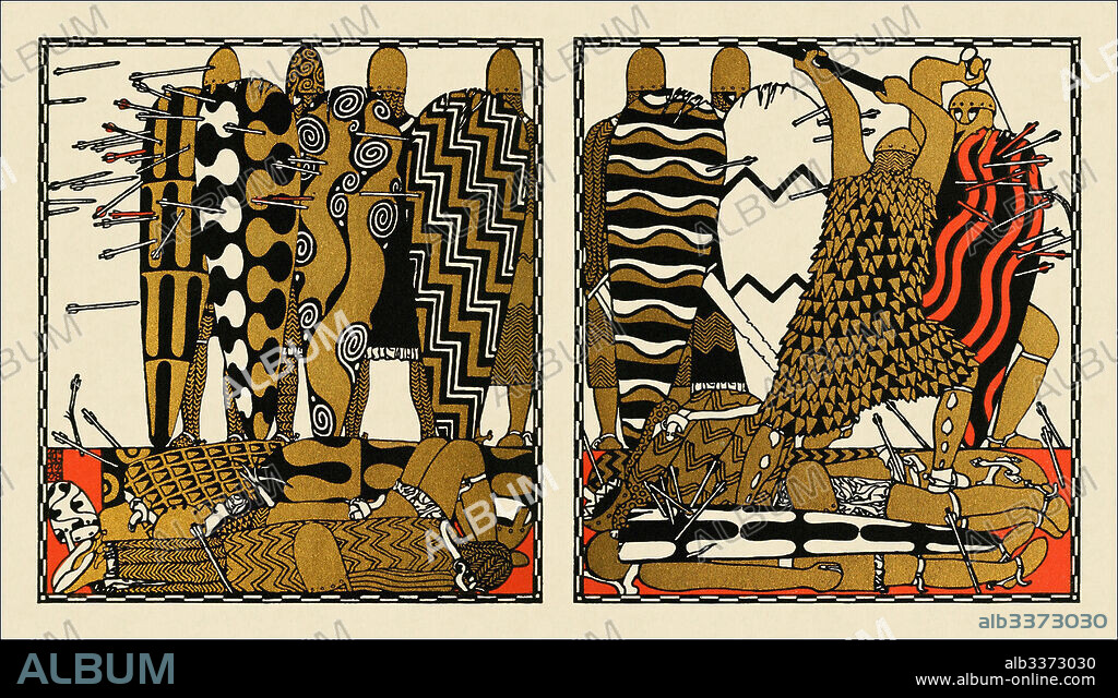 CARL OTTO CZESCHKA. Illustration "The Nibelungs".