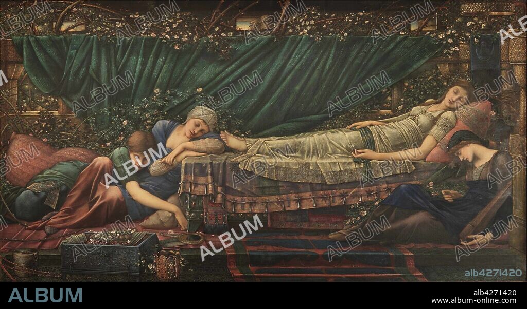 SIR EDWARD COLEY BURNE-JONES. The Legend of Briar Rose: The Sleeping Beauty.