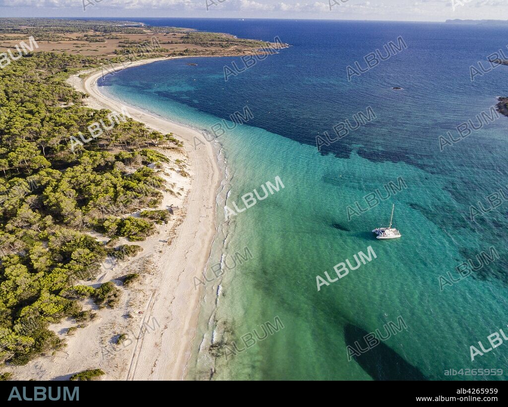 Es Carbo playa, Ses Salines, Mallorca, balearic islands, spain, europe.