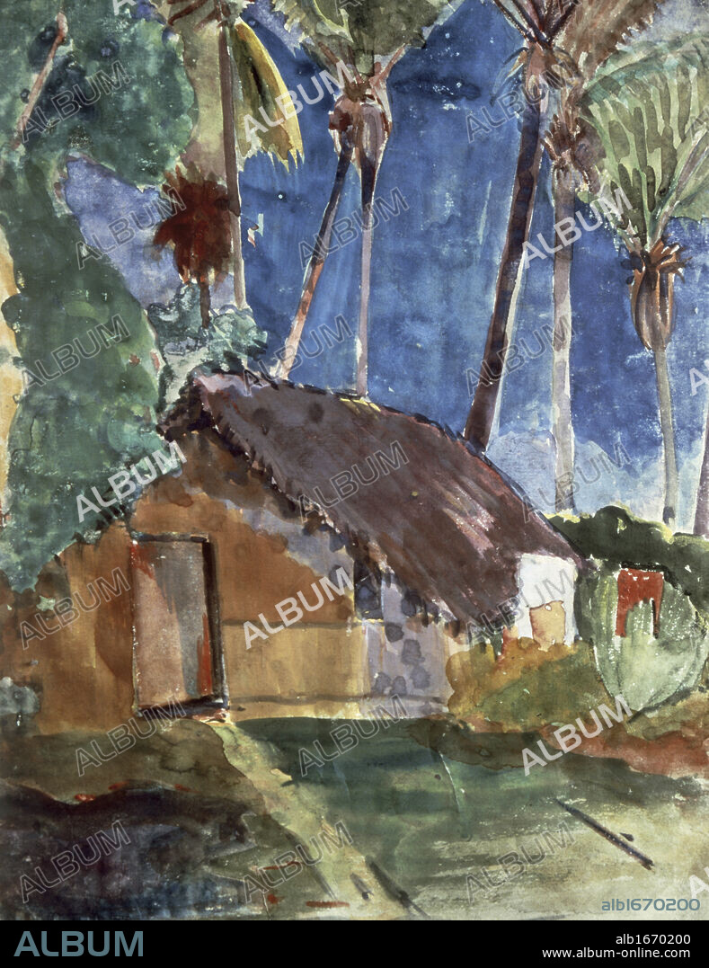 EUGÈNE HENRI PAUL GAUGUIN. Tahiti Landscape Paul Gauguin