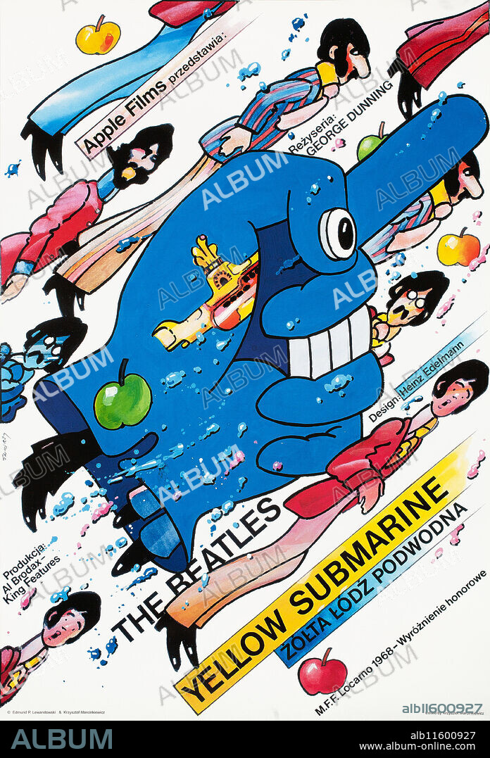 WALDEMAR SWIERZY. Movie poster "The Beatles: Yellow Submarine" by George Dunning.