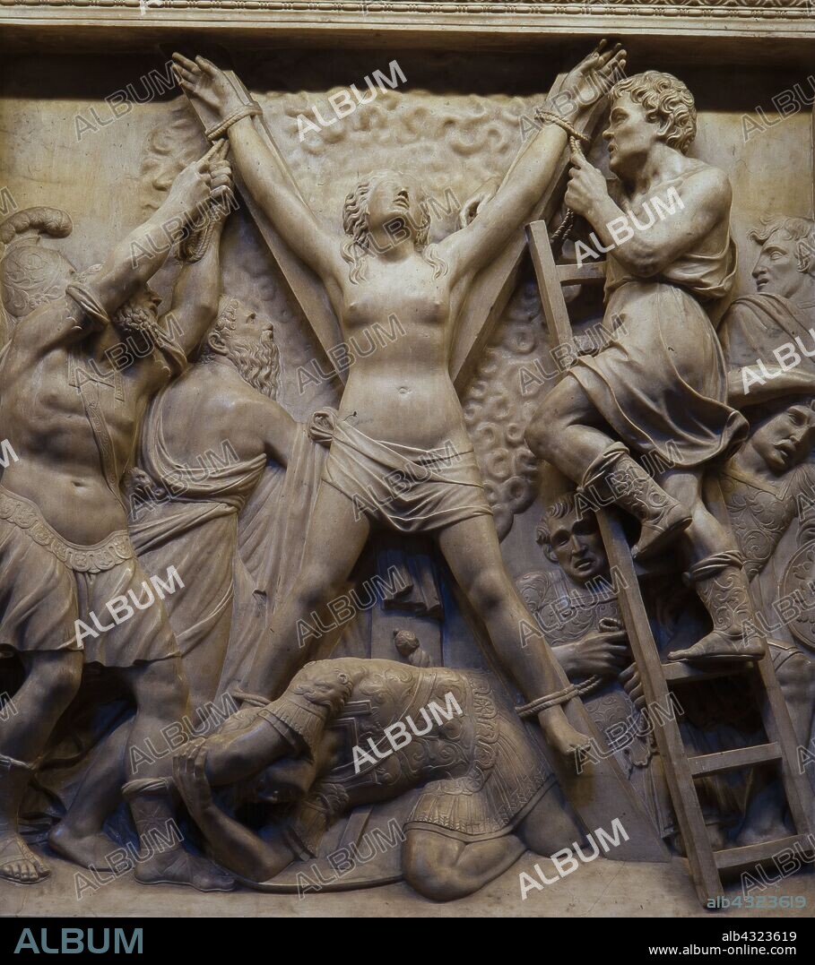 Pedro Villar / Crucifixión de Santa Eulalia, Catedral de Barcelona, 1562.
