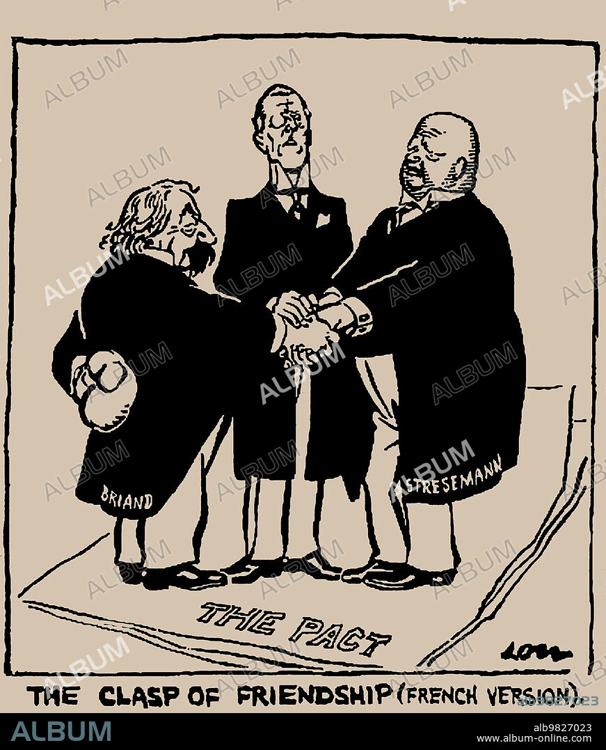 SIR DAVID LOW. The Clasp Of Friendship (French Version). From "The Star".